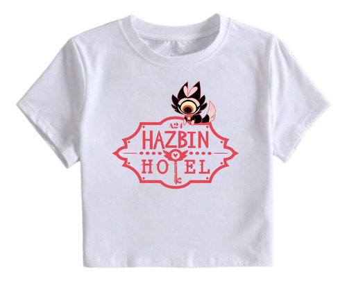 Remera Hazbin Hotel Keekee Charlie Husk Angel Alastor Crop 