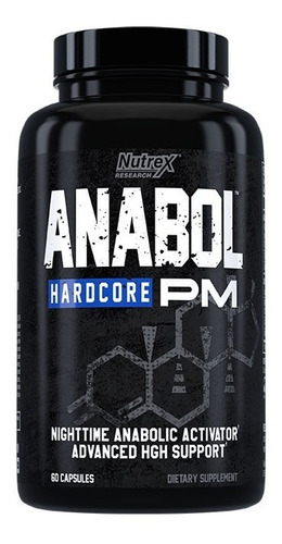 Anabol Hardcore Pm Nutrex Research Warrior Series 60 Cáps Sabor Neutro