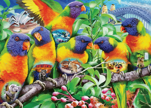 Ravensburger la Tierra Del Lorikeet Rompecabezas De 1000 Pie