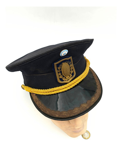 Sombrero Gorra Plato Antiguo Ejercito Argentino 2 Militaria (Usado)