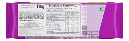 Biscoito Importado Cookies Chip Choco Gullon 130g Sem Açúcar