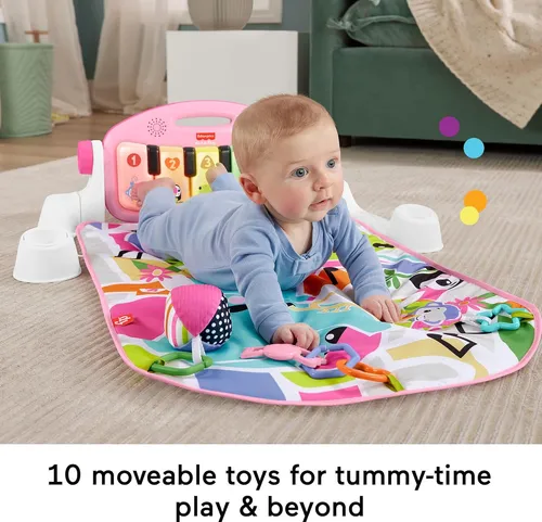 Manta De Juego Fisher-price, Piano Musical Para Bebés 0+ Mes