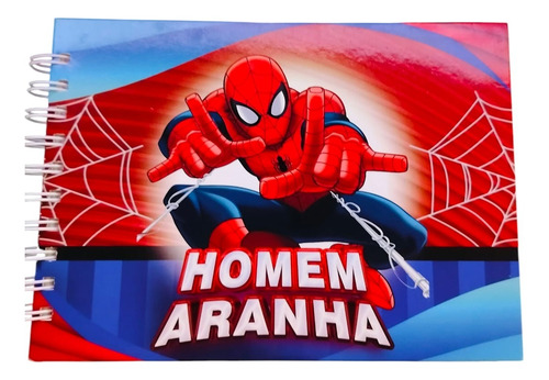 Livro De Colorir Homem-aranha Estilo Bobbie Goods | Capa Dura Holográfica| 50 Ilustrações | A5 | 180g | Com Folha De Acetato