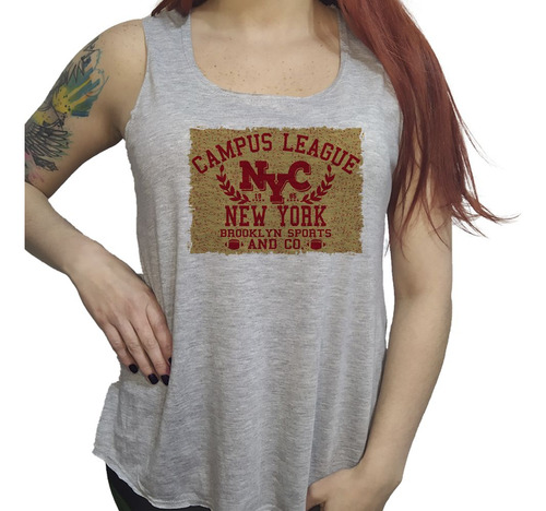 Musculosa Acampanada Campus League Nyc M5