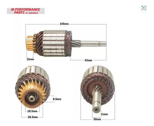 Inducido Arranque Ford Fiesta Renault Kangoo Clio Sist Valeo