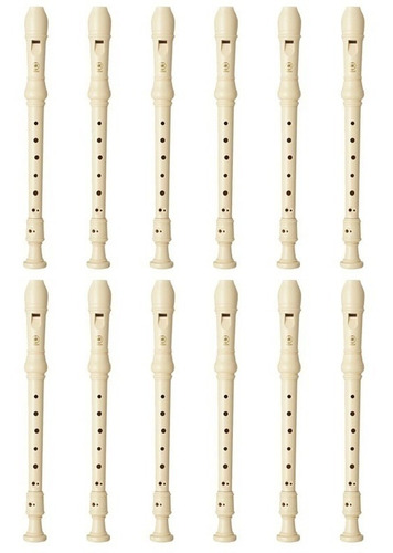 Flauta Dulce Yamaha Yrs-23 Combo Escolar - Kit X 12 Unidades
