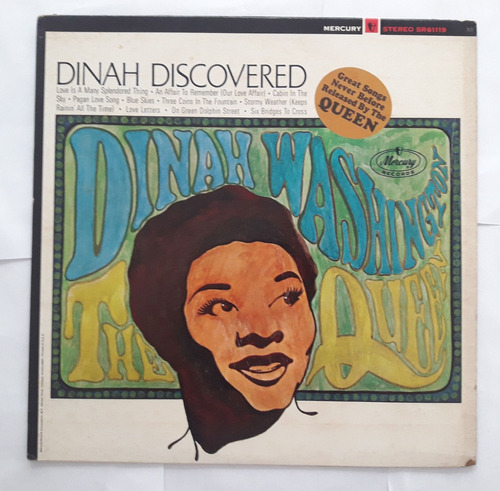 Lp Vinil (vg+) Dinah Washington Dinah Discovered Ed 1967 Eua
