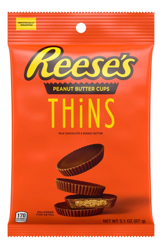 Dulces Reese's Thins Cup 3.1oz