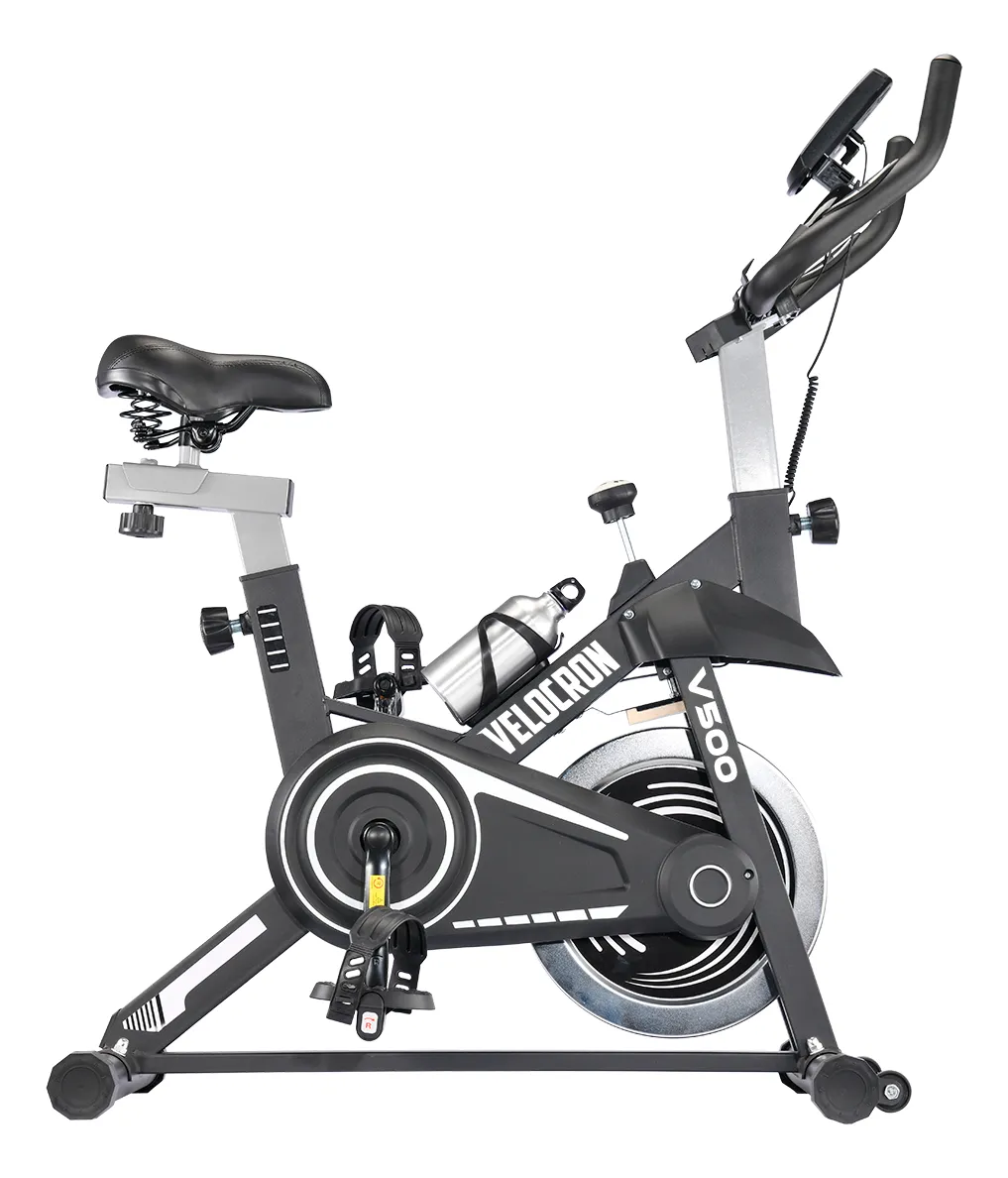 Bicicleta Ergométrica Spinning Inércia 5kg Velocron V500 Cor Preto