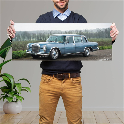 Cuadro 30x80cm Auto 1964 Mercedes Benz 600 Us 74 34