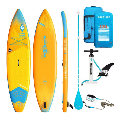  Tabla Stand Up Paddle Sup Aquatone Touring Flame 11'6'-150k Color Amarilla