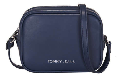 Bolso Bandolera Tommy Jeans Para Mujer Aw0aw15828 Acabado de los herrajes Azul Oscuro Color Azul oscuro Correa de hombro Azul oscuro Diseño de la tela Liso