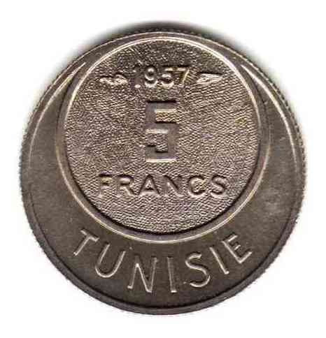 Moneda De Tunez Año 1957 Valor Catalogo 7 Dolares Oferta!!