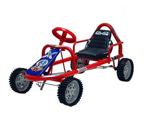 Vehículo a pedal kartings Katib 601 color rojo