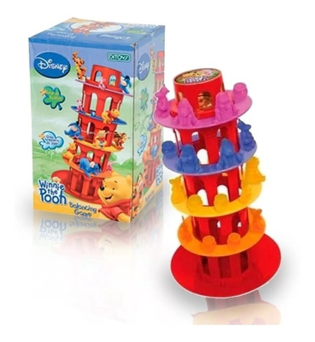 Juego Mesa Balancing Game Winnie The Pooh Ditoys Jretro