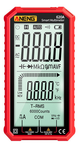 Multímetro Aneng Display Lcd De 4,7 Pulgadas Ac/dc Digital