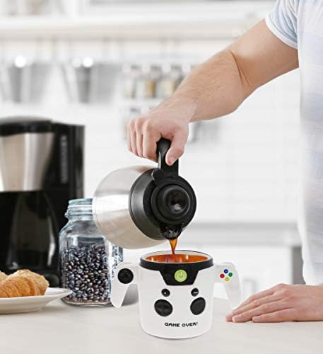Mugniv Game Over Controller Taza Novedosa: Tazas De Café De