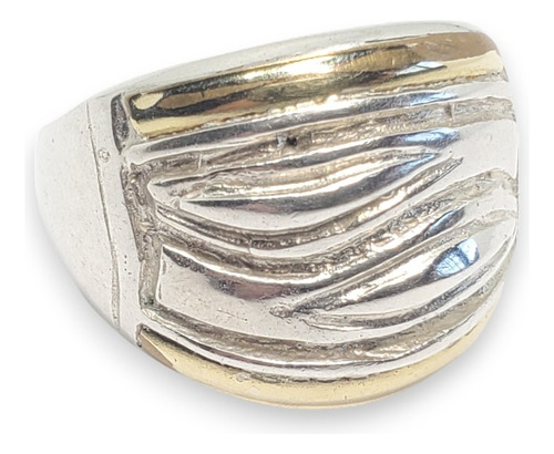 Anillo Plata Y Oro