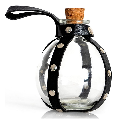 Botella De Pocion Skeleteen Dark Magic - Black Wizard Pot...
