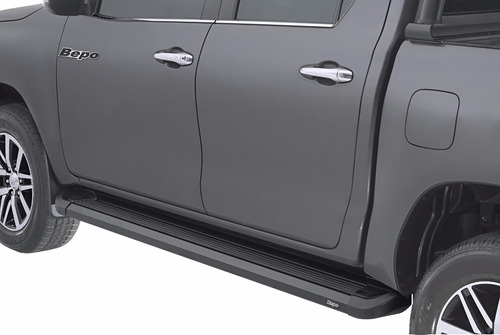 Estribos Aluminio Negro Bepo G2 P/ Chevrolet S10 2013/2021 +