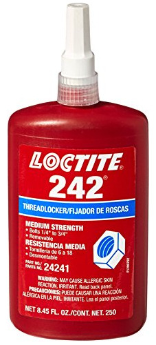 24241 Azul 242 Fijador De Roscas De Resistencia Media, ...