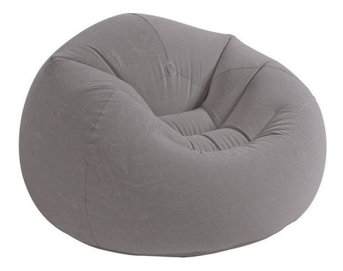 Sillón hinchable sin frijoles gris Intex