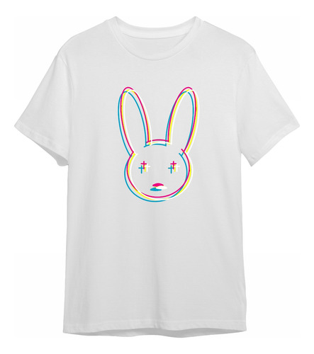 Camiseta Bad Bunny Logo Conejo Malo Personalizada Sublimada 