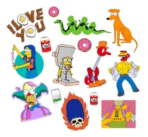 Comprar Stickers Calcos Etiquetas Los Simpsons X15