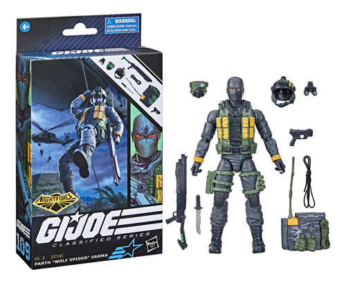 Gi Joe Parth ''wolf Spider'' Varma Classified Series Hasbro