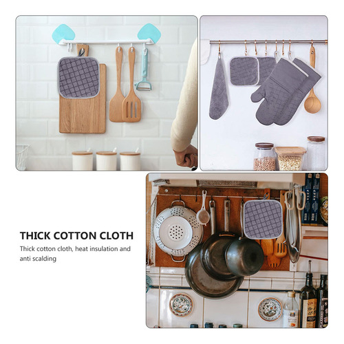 Guantes De Cocina, Lino Y Algodón Para Horno, 4 Unidades, Co