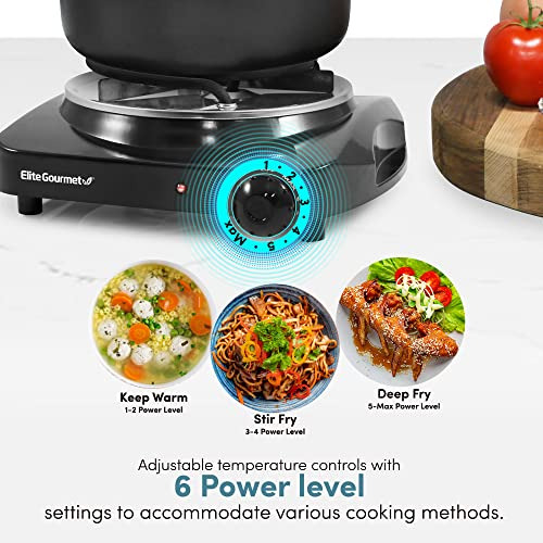 Quemador De Encimera Elite Gourmet Esb301c# De Bobina Simple