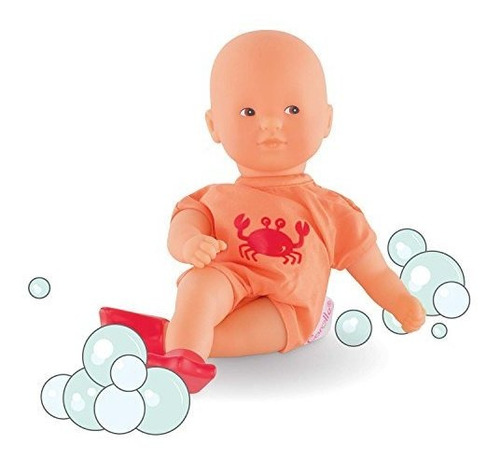 Corolle Mon Premier Poupon Mini Bath Orange Toy Baby Doll, R