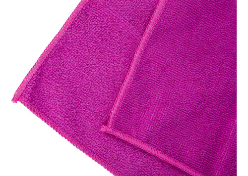 24 Piezas De Paños Microfibra Multiusos Limpieza Reynera Color Rosa