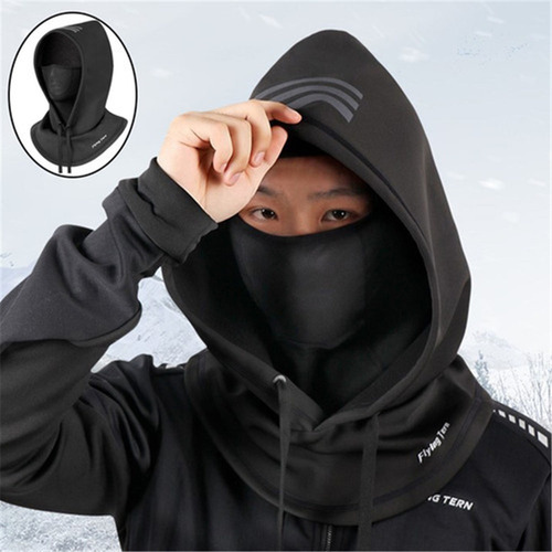 A Mascarilla De Cara Hombres Clima Frío A Negro 1 Con Red