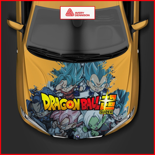 Vinil Para Cofre Automotriz Avery Dragonball Z - 85x140cm