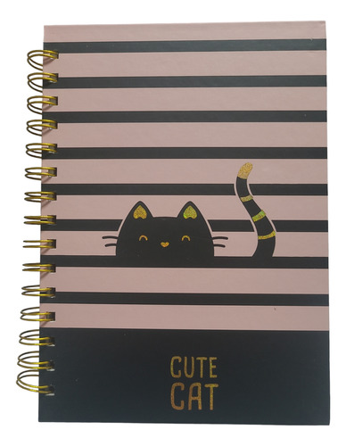 Libreta Gatito Kawaii Cute  + Lapiz 