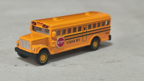 Mini Autobús Escolar 6x2.3x2cms Vehículo De Juguete