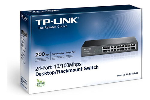 Switch Tp-link  Tl-sf1024d 24 Ptos 10/100mbps Escritorio