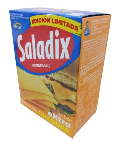 Galletitas Saladix Extra Cheddar 100 Grs X 6 U - Lollipop