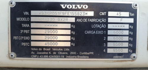 Vm330 8x2 Ishift Com Bau De 9,50 Financi/temos Carta Credito