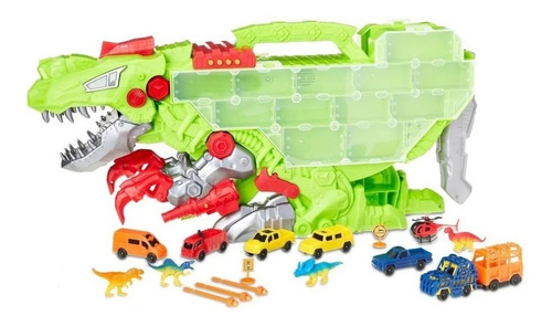 Set Juego Transporte De Dinosaurios Con Luz Y Sonido
