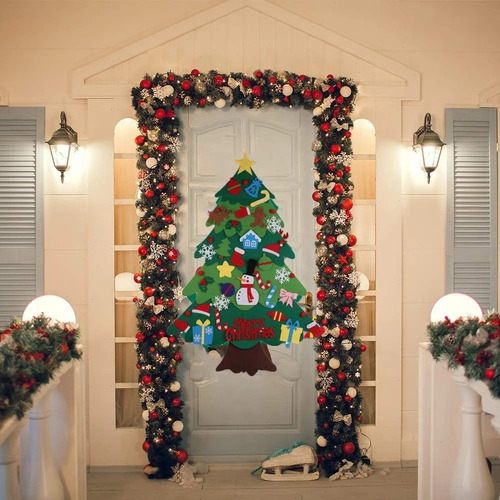 A Adornos Navideños De Fieltro For Árbol De Navidad