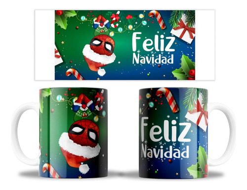 Mug (taza) De Navidad - Spider Man