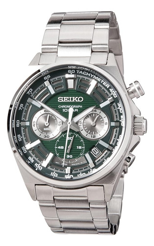 Reloj Seiko Classic Green Dial Para Hombre - Ssb405p1