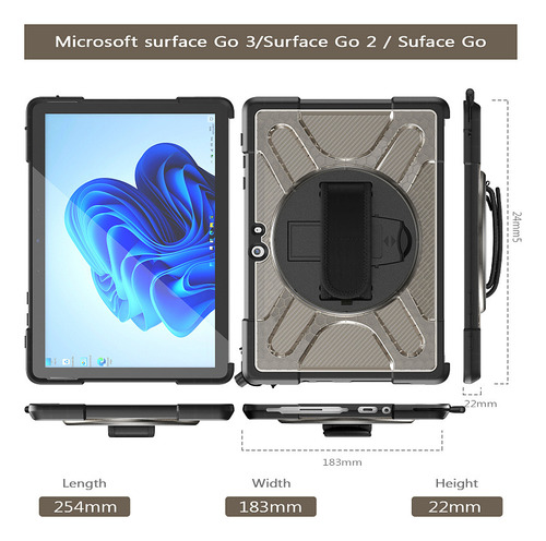 Para Microsoft Surface Go/go2/go3 Mão Rotativa Com Suporte