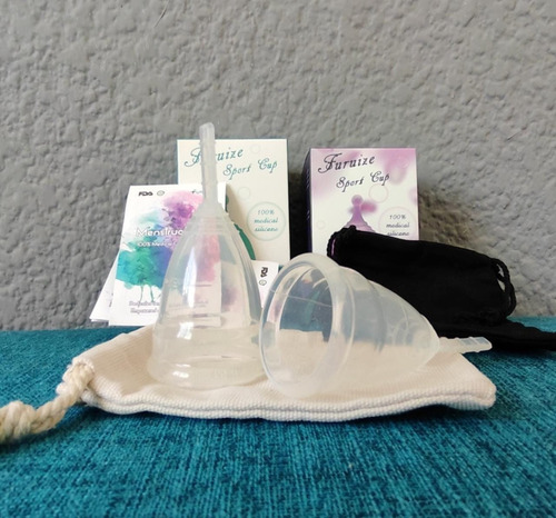 Copa Menstrual L + Vaso Estérilizador + Bolsa De Tela
