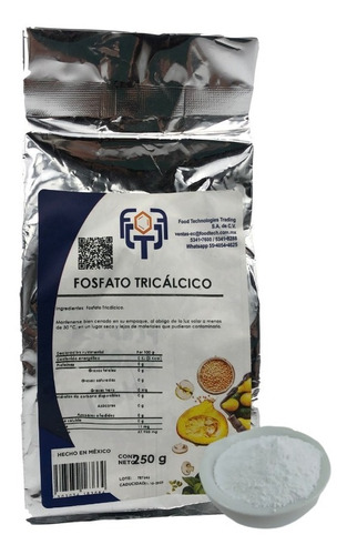 500 G Fosfato Tricalcico, Regula Acidez, Antiaglutinante