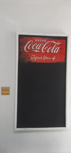 Cartel De Coca Cola Pizarra, Es Una Reproducción. Leer Descr