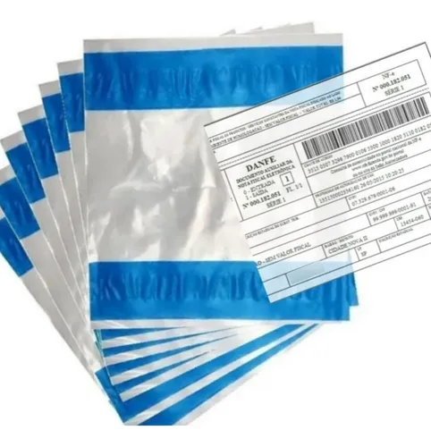 Saco Para Nota Fiscal Awb Danfe Canguru Janela 2 Colas Embalagem ...