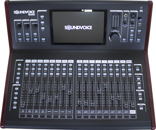 Mesa De Som Digital Mdt-24 Soundvoice 24 Canais + 12 Aux